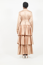 'Sayeeda' open abaya - Deep champaign