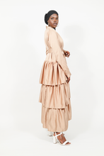 'Sayeeda' open abaya - Deep champaign