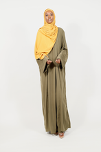 'Play fair' 2pc abaya - Army green