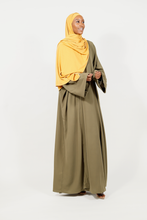'Play fair' 2pc abaya - Army green