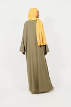 'Play fair' 2pc abaya - Army green