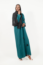 'Yara' abaya - Teal
