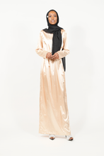 'Zakiya' empire waist dress - gold