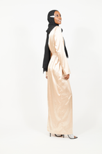 'Zakiya' empire waist dress - gold