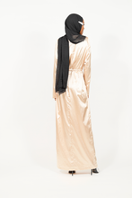 'Zakiya' empire waist dress - gold