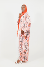 'Azhaar' open abaya - print