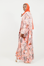 'Azhaar' open abaya - print