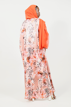 'Azhaar' open abaya - print