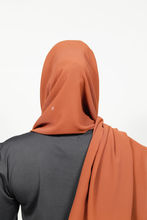 'Fatima' chiffon hijab - Cinnamon