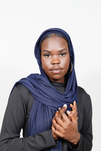 'Amina' jersey hijab - Navy
