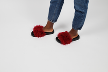 'Lipstick' fuzzy slides