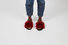 'Lipstick' fuzzy slides