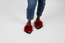 'Lipstick' fuzzy slides