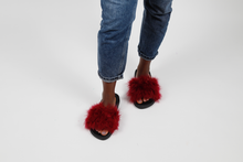 'Lipstick' fuzzy slides