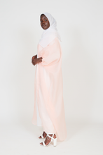 'Cala' open abaya - pastel pink
