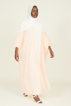 'Cala' open abaya - pastel pink