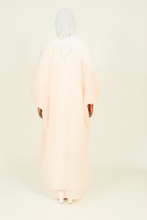 'Cala' open abaya - pastel pink