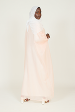 'Cala' open abaya - pastel pink