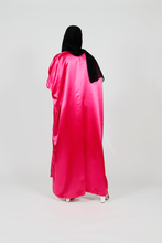 'Azhaar' open abaya - Hot pink