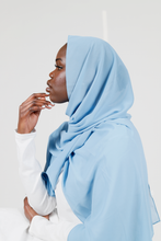 'Aqsa' chiffon hijab - Powder blue