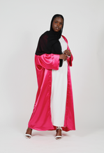 'Azhaar' open abaya - Hot pink