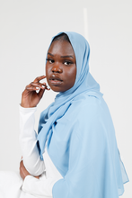'Aqsa' chiffon hijab - Powder blue