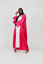 'Azhaar' open abaya - Hot pink