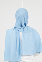 'Aqsa' chiffon hijab - Powder blue