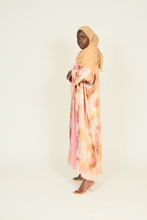 'Bibi' 3pc abaya - pink print