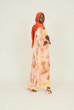 'Bibi' 3pc abaya - gold print