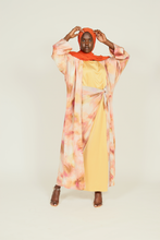 'Bibi' 3pc abaya - gold print