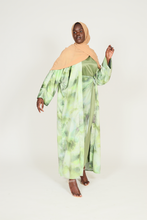 'Bibi' 3pc abaya - sage print