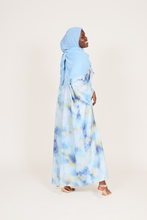 'Bibi' 3pc abaya - blue print