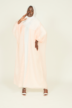 'Cala' open abaya - pastel pink